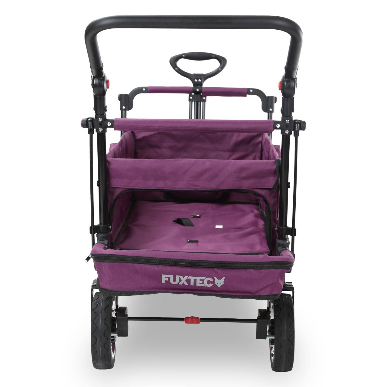 FUXTEC handcart FX-CT800 with UV-protected sun canopy, push handle & interior extension