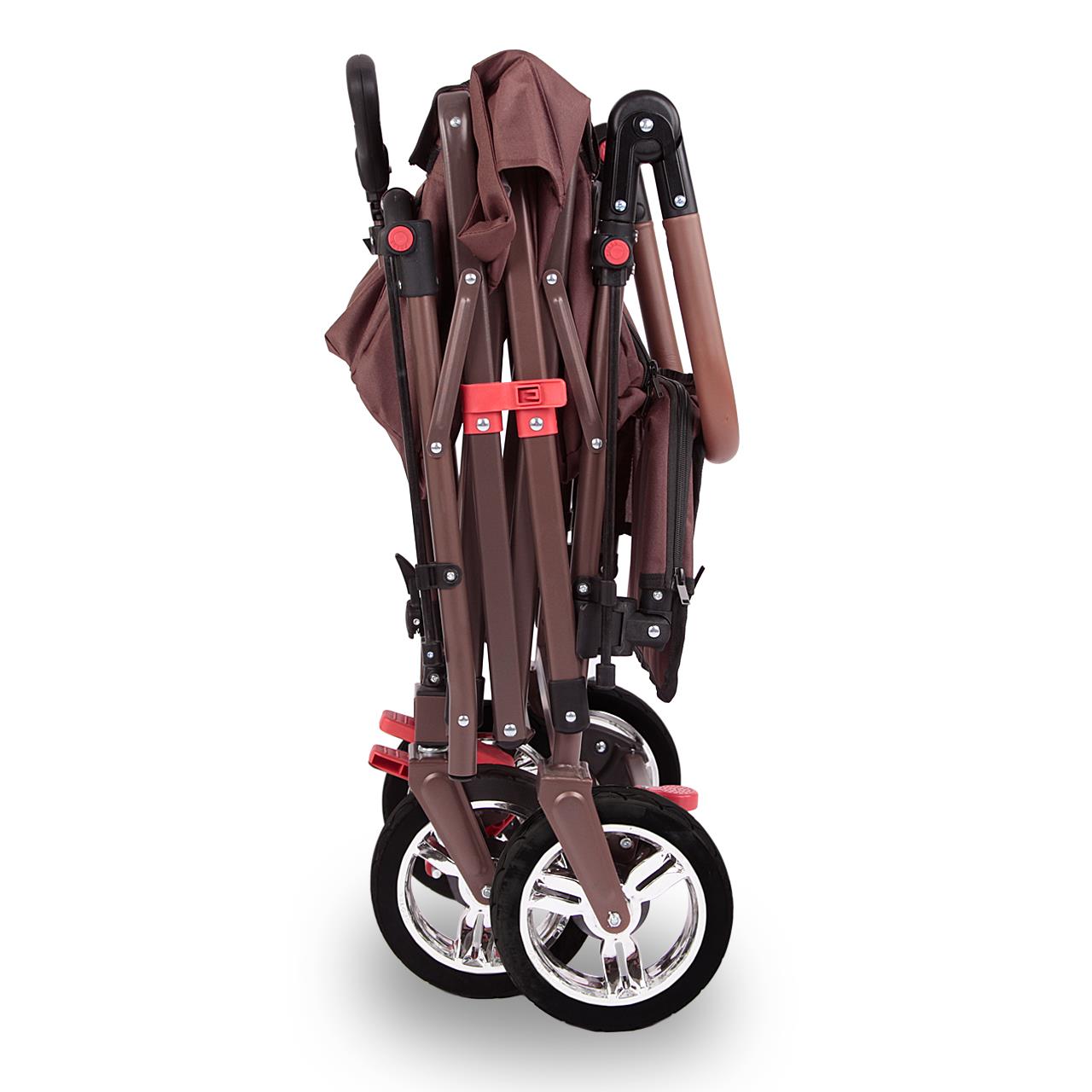 FUXTEC handcart FX-CT800 with UV-protected sun canopy, push handle & interior extension