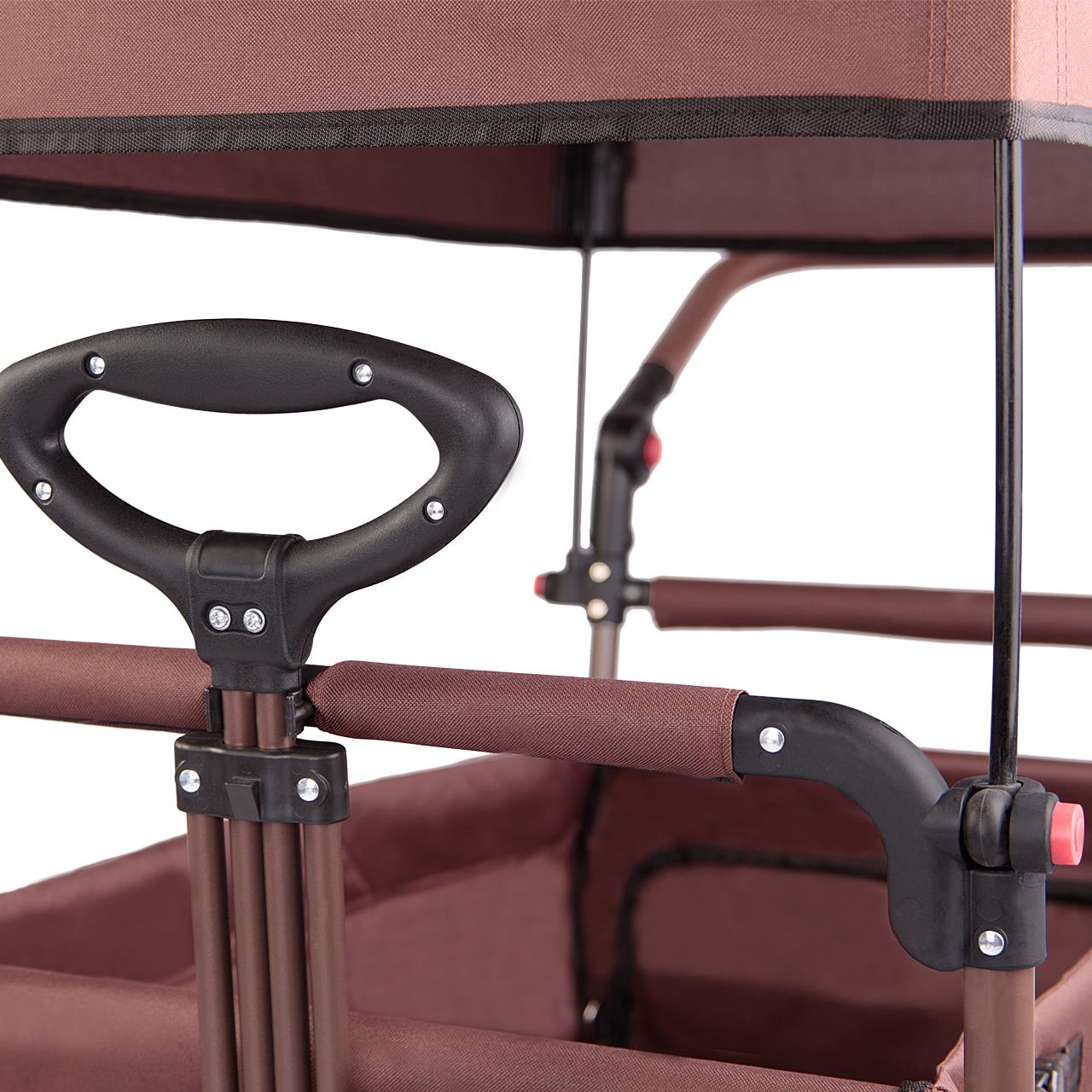 FUXTEC handcart FX-CT800 with UV-protected sun canopy, push handle & interior extension