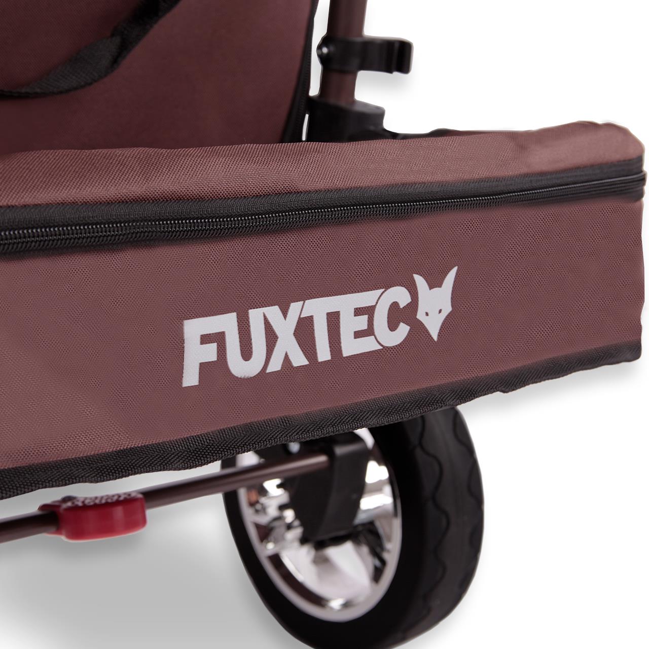 FUXTEC handcart FX-CT800 with UV-protected sun canopy, push handle & interior extension