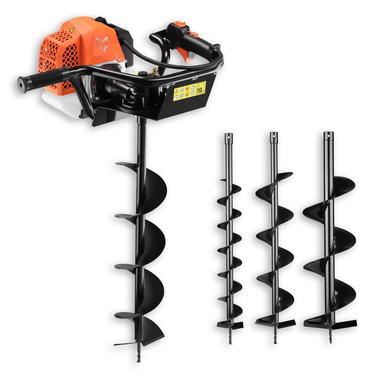 FUXTEC FX-EB162 Earth Auger | 62cc | incl. 100,150,200mm attachments