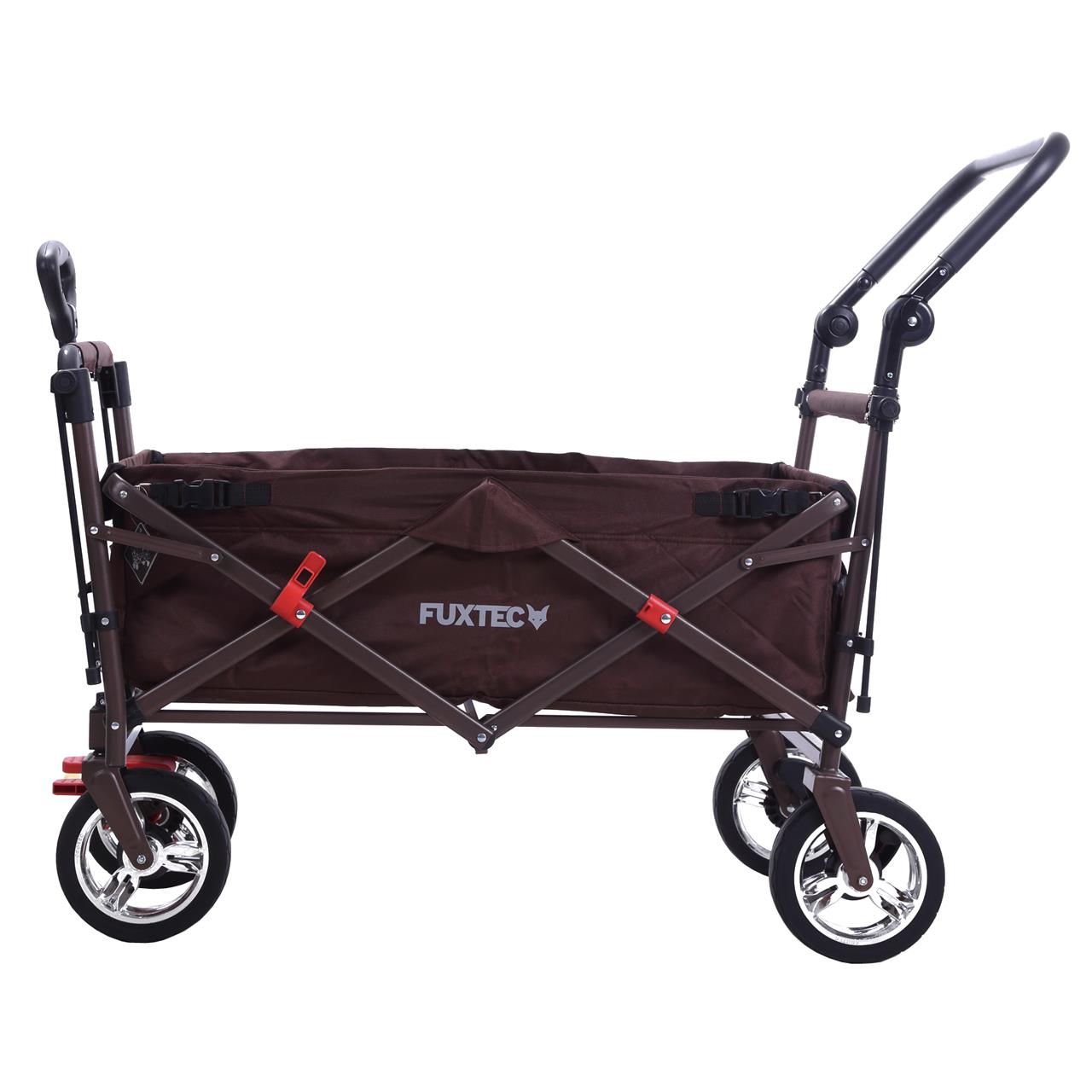 FUXTEC handcart FX-CT700 with UV-protected sun canopy and additional push handle