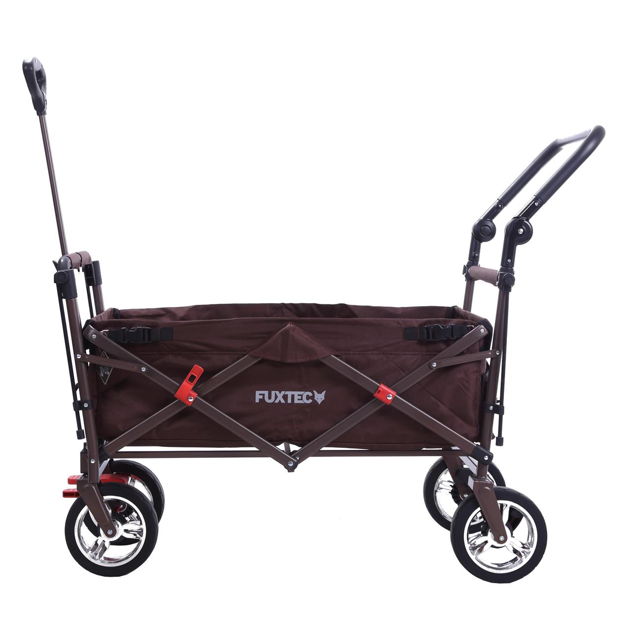 FUXTEC handcart FX-CT700 with UV-protected sun canopy and additional push handle