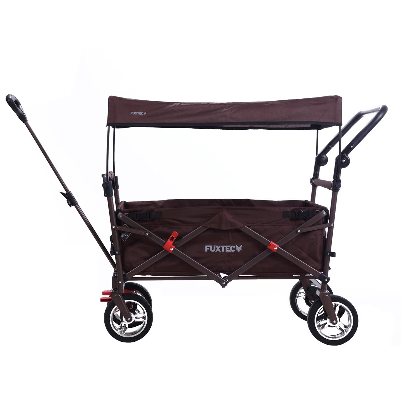 FUXTEC handcart FX-CT700 with UV-protected sun canopy and additional push handle