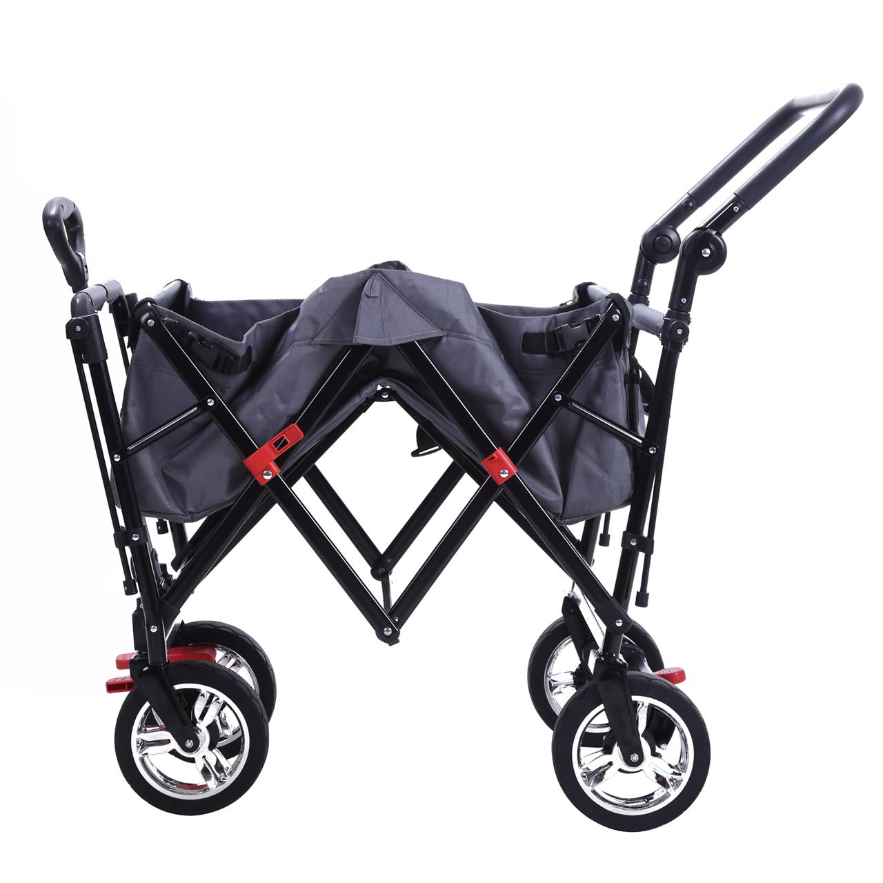 FUXTEC handcart FX-CT700 with UV-protected sun canopy and additional push handle
