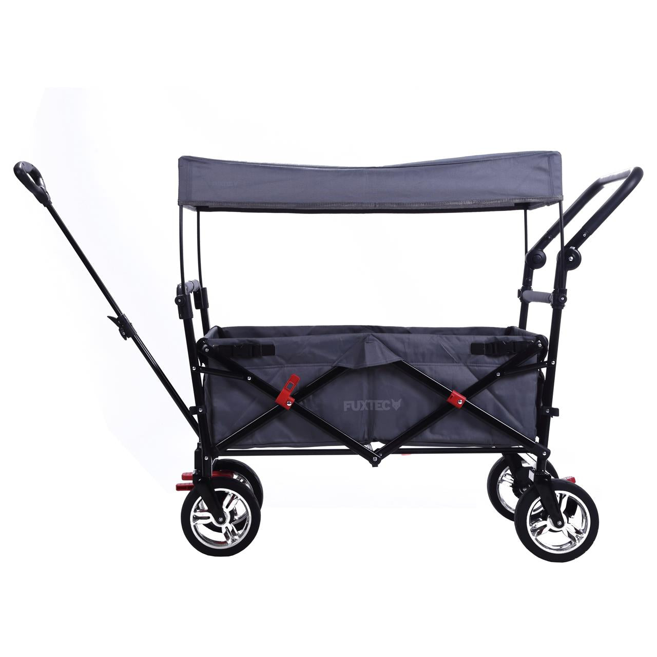 FUXTEC handcart FX-CT700 with UV-protected sun canopy and additional push handle