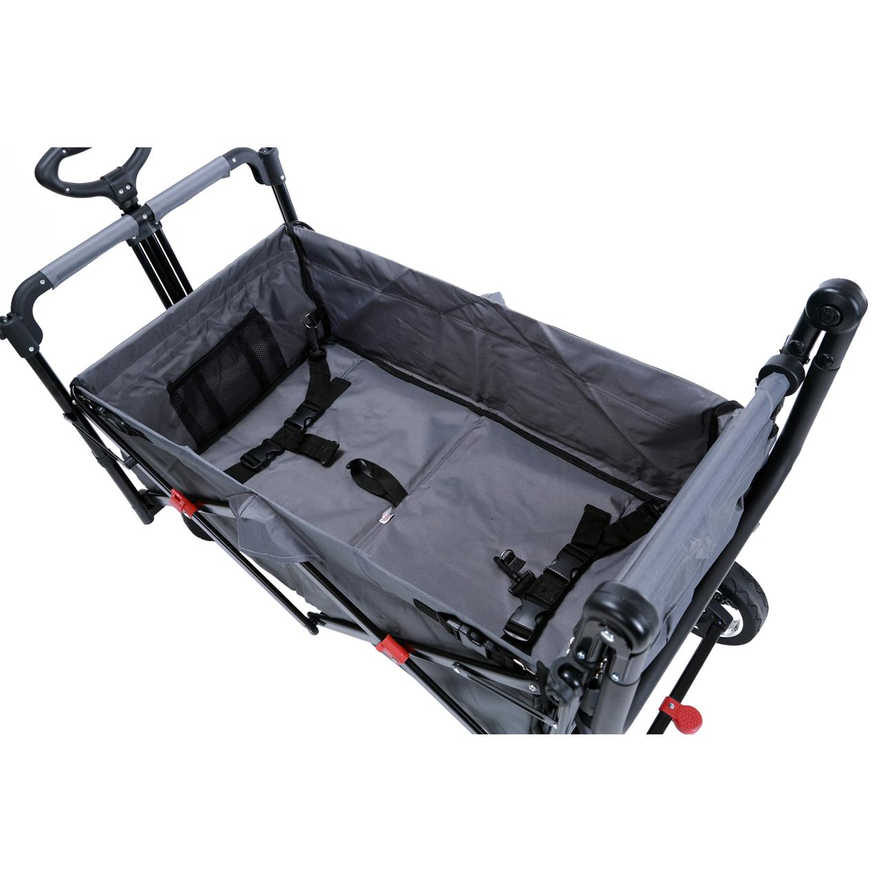 FUXTEC handcart FX-CT700 with UV-protected sun canopy and additional push handle