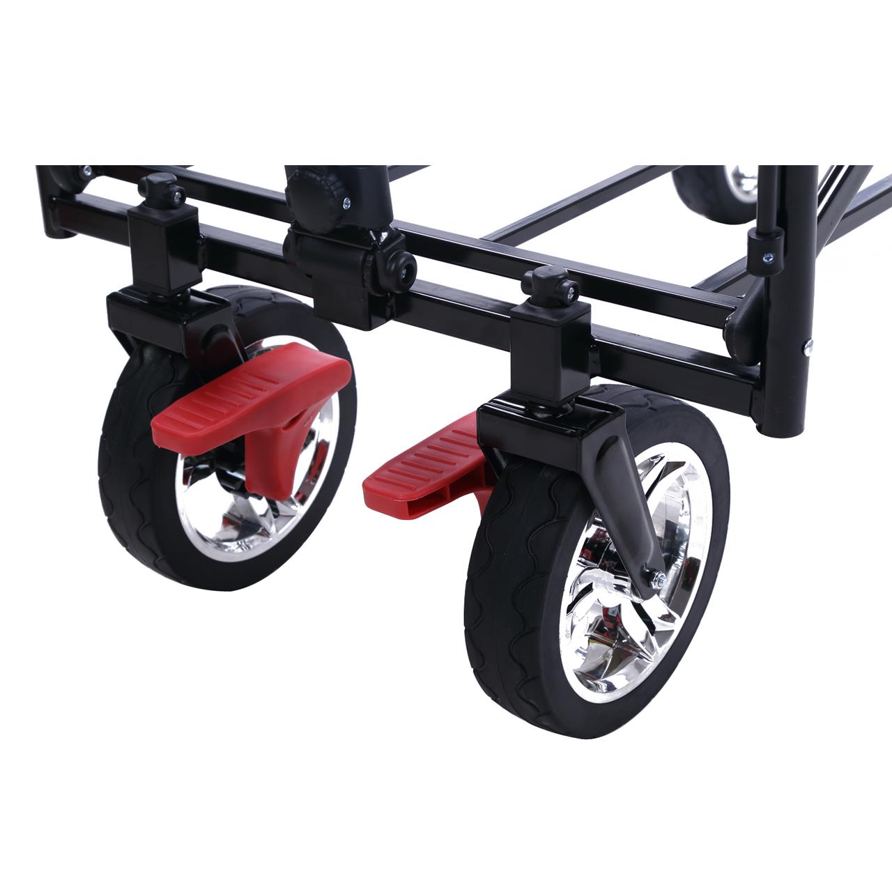 FUXTEC handcart FX-CT700 with UV-protected sun canopy and additional push handle