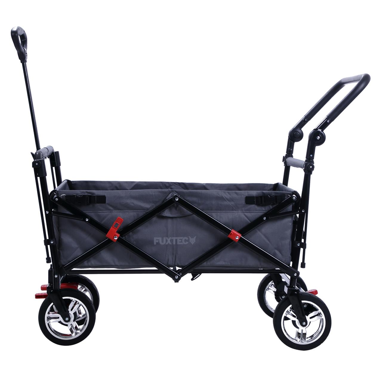 FUXTEC handcart FX-CT700 with UV-protected sun canopy and additional push handle