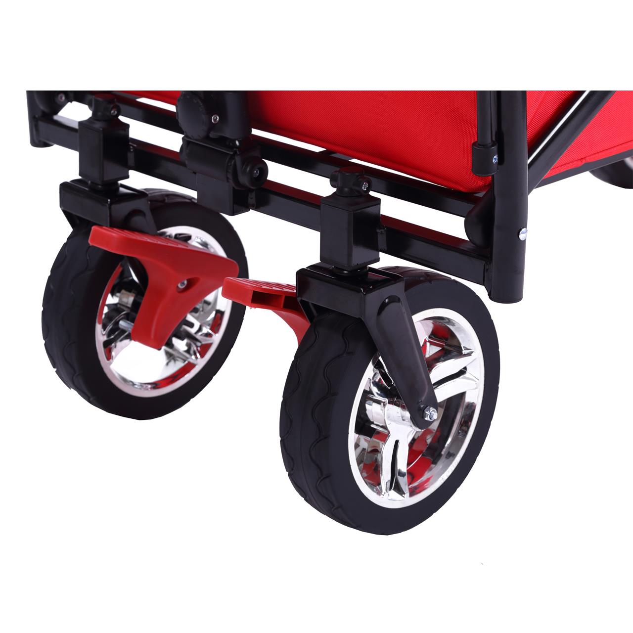 FUXTEC handcart FX-CT700 with UV-protected sun canopy and additional push handle