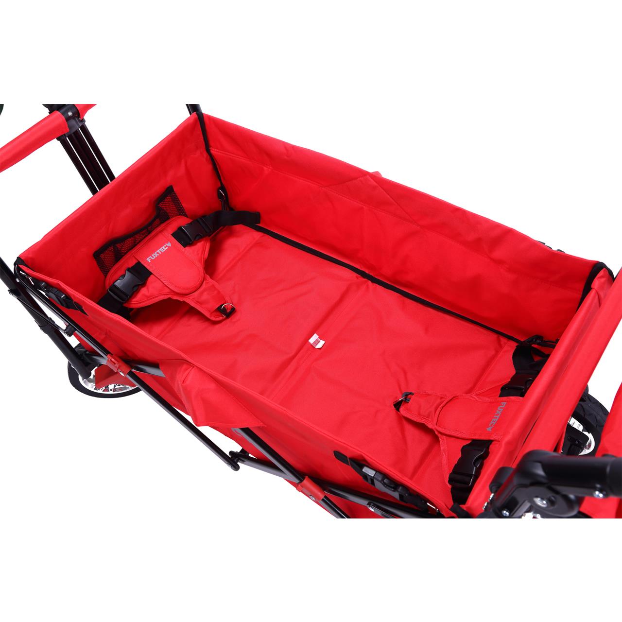 FUXTEC handcart FX-CT700 with UV-protected sun canopy and additional push handle