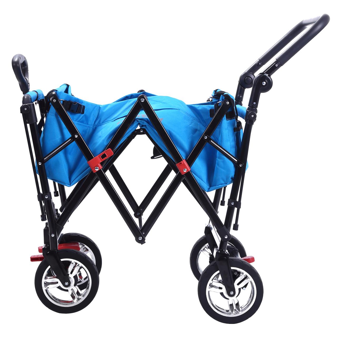 FUXTEC handcart FX-CT700 with UV-protected sun canopy and additional push handle