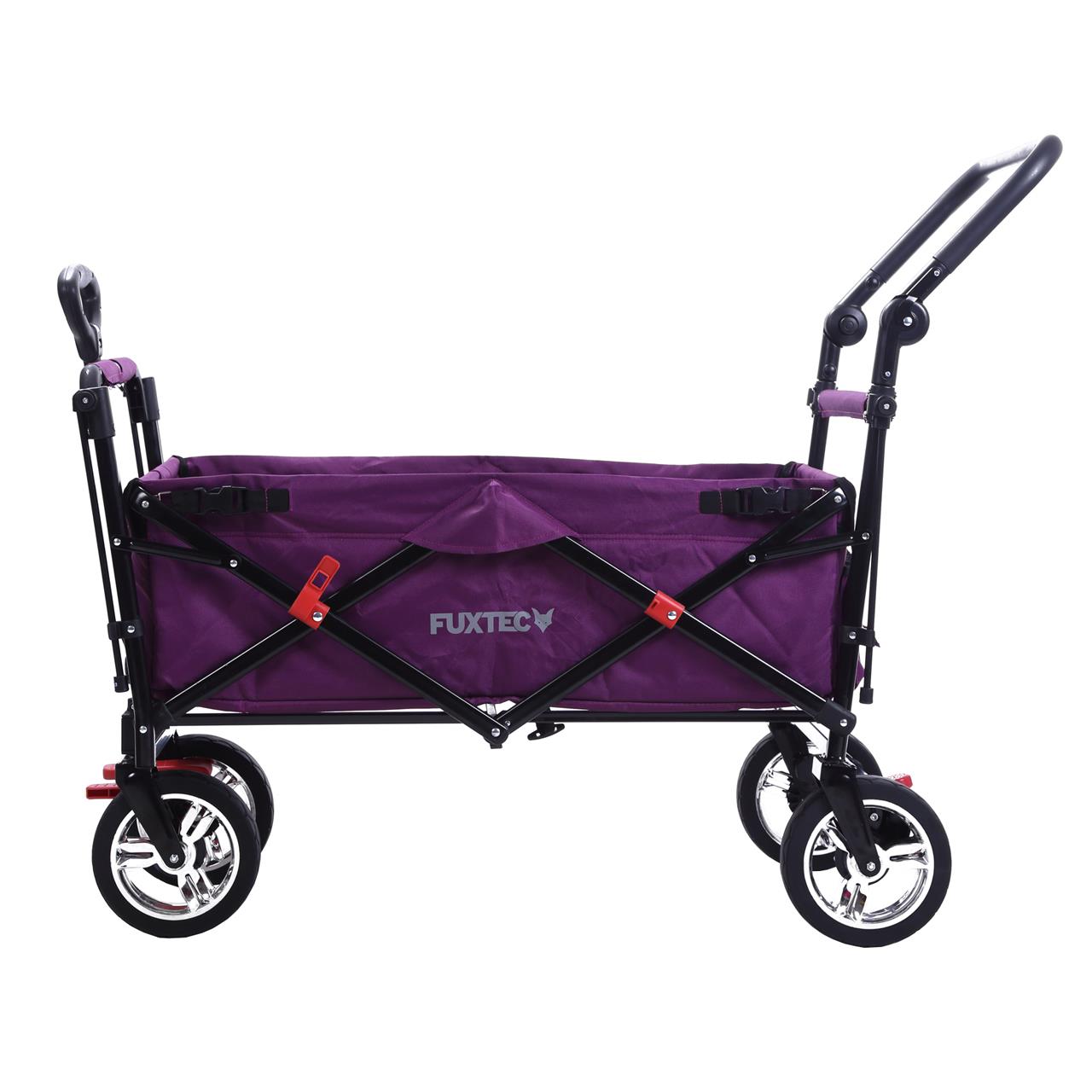 FUXTEC handcart FX-CT700 with UV-protected sun canopy and additional push handle