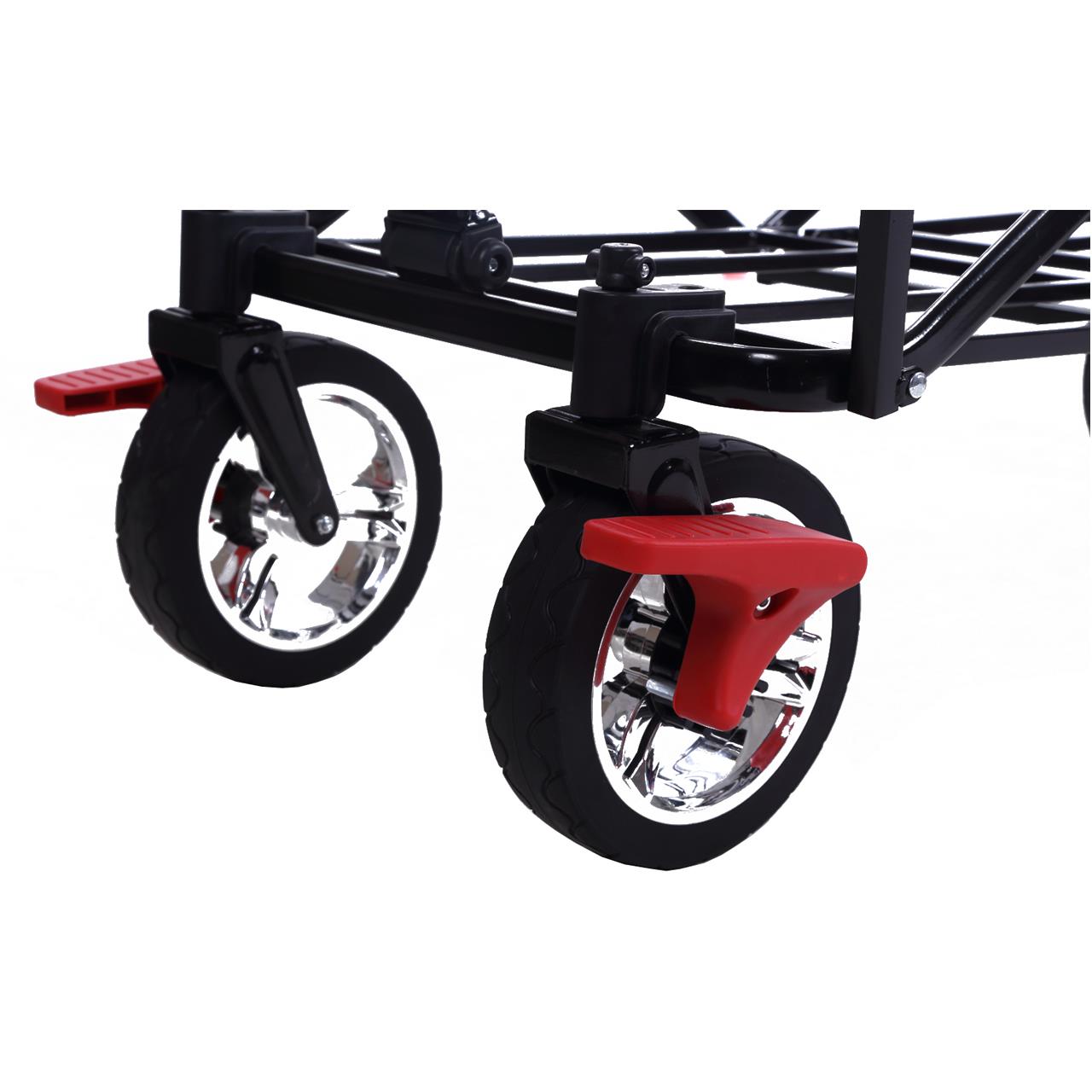FUXTEC handcart FX-CT700 with UV-protected sun canopy and additional push handle