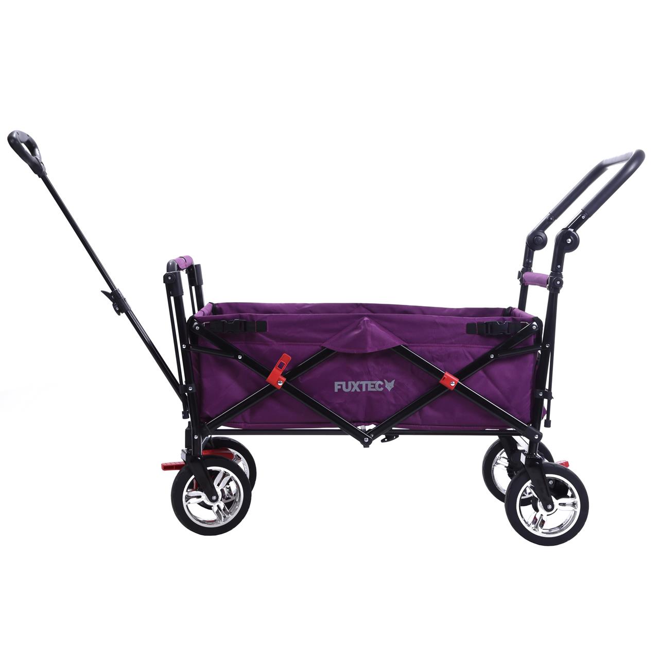 FUXTEC handcart FX-CT700 with UV-protected sun canopy and additional push handle