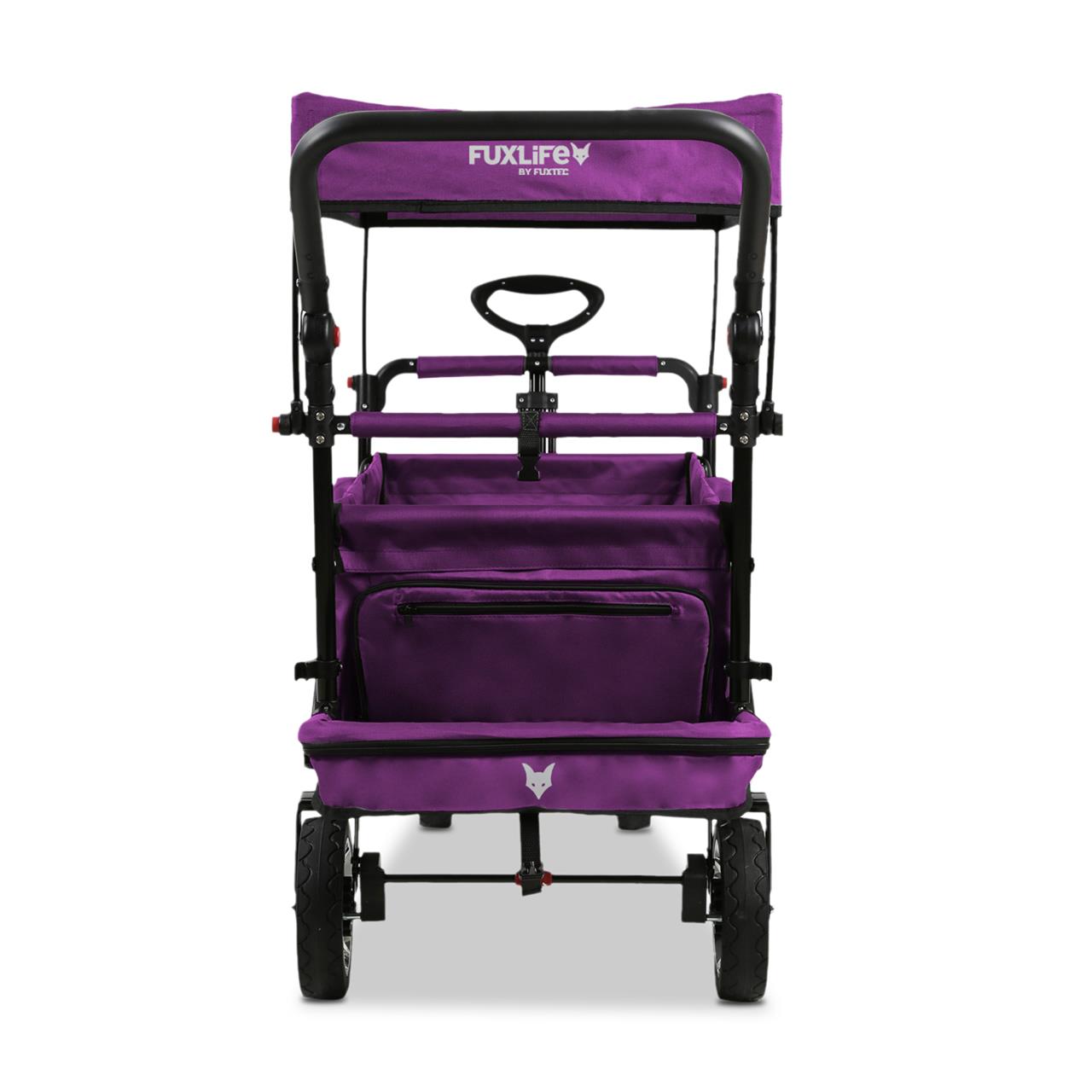 FUXTEC handcart FX-CT800 with UV-protected sun canopy, push handle & interior extension