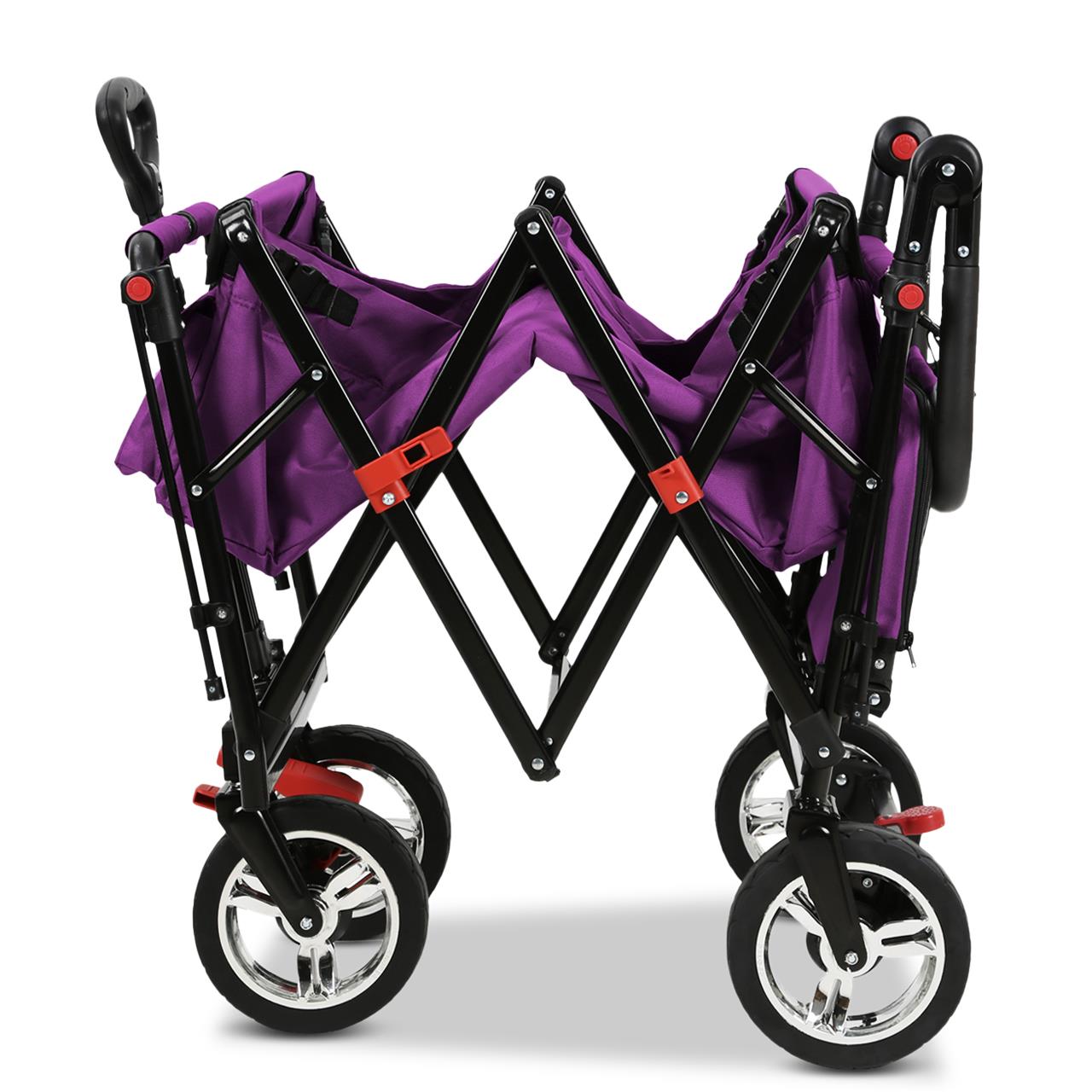 FUXTEC handcart FX-CT800 with UV-protected sun canopy, push handle & interior extension