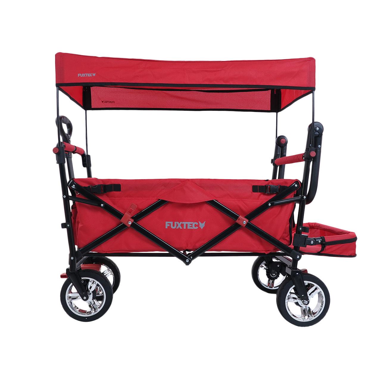 FUXTEC handcart FX-CT800 with UV-protected sun canopy, push handle & interior extension