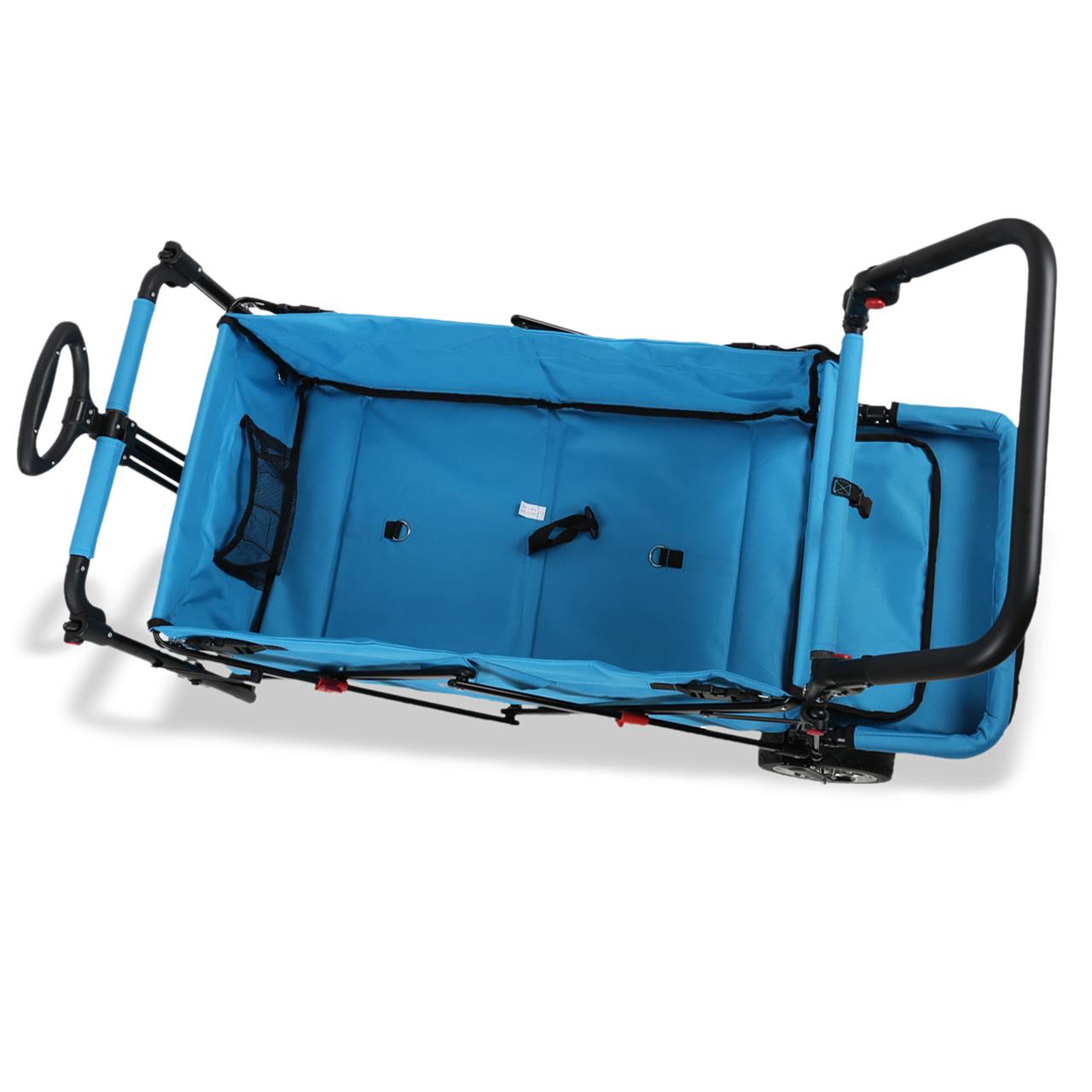 FUXTEC handcart FX-CT800 with UV-protected sun canopy, push handle & interior extension