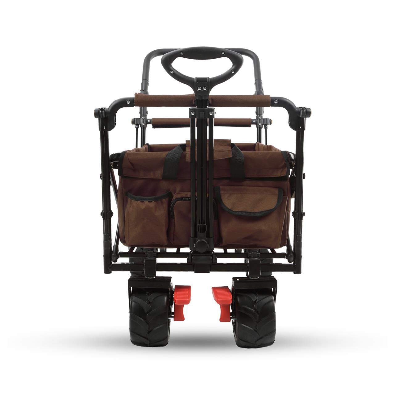 FUXTEC beach handcart FX-CTB800 with UV-protected sun canopy, push handle & interior extension