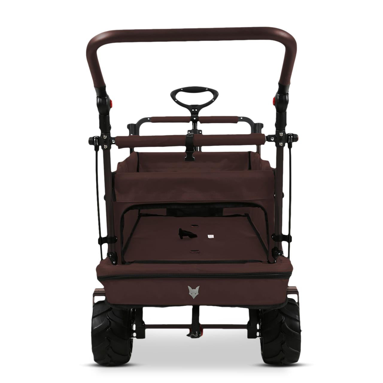 FUXTEC beach handcart FX-CTB800 with UV-protected sun canopy, push handle & interior extension