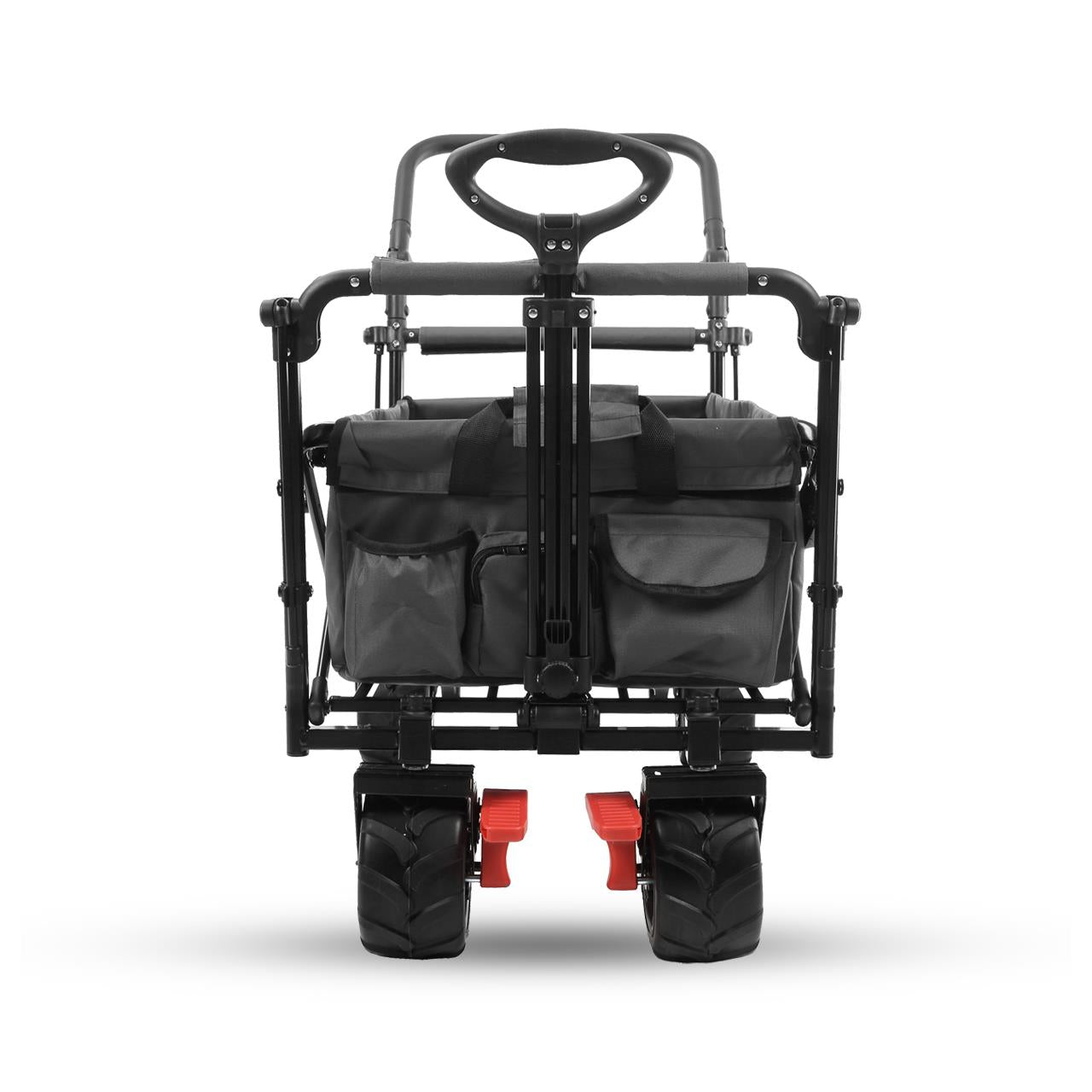 FUXTEC beach handcart FX-CTB800 with UV-protected sun canopy, push handle & interior extension