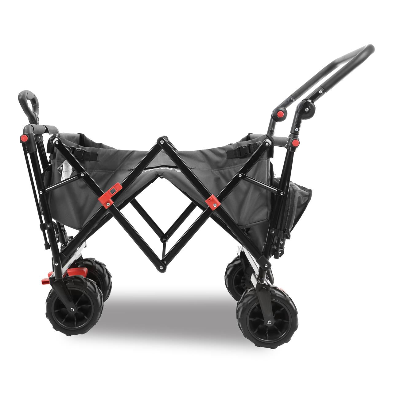 FUXTEC beach handcart FX-CTB800 with UV-protected sun canopy, push handle & interior extension