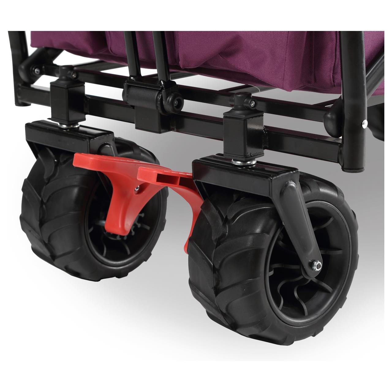 FUXTEC beach handcart FX-CTB800 with UV-protected sun canopy, push handle & interior extension