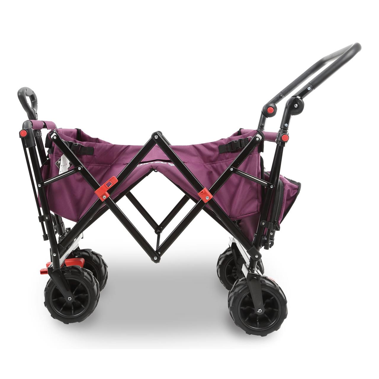 FUXTEC beach handcart FX-CTB800 with UV-protected sun canopy, push handle & interior extension