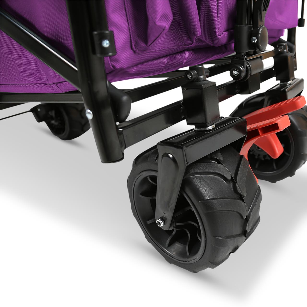 FUXTEC beach handcart FX-CTB800 with UV-protected sun canopy, push handle & interior extension