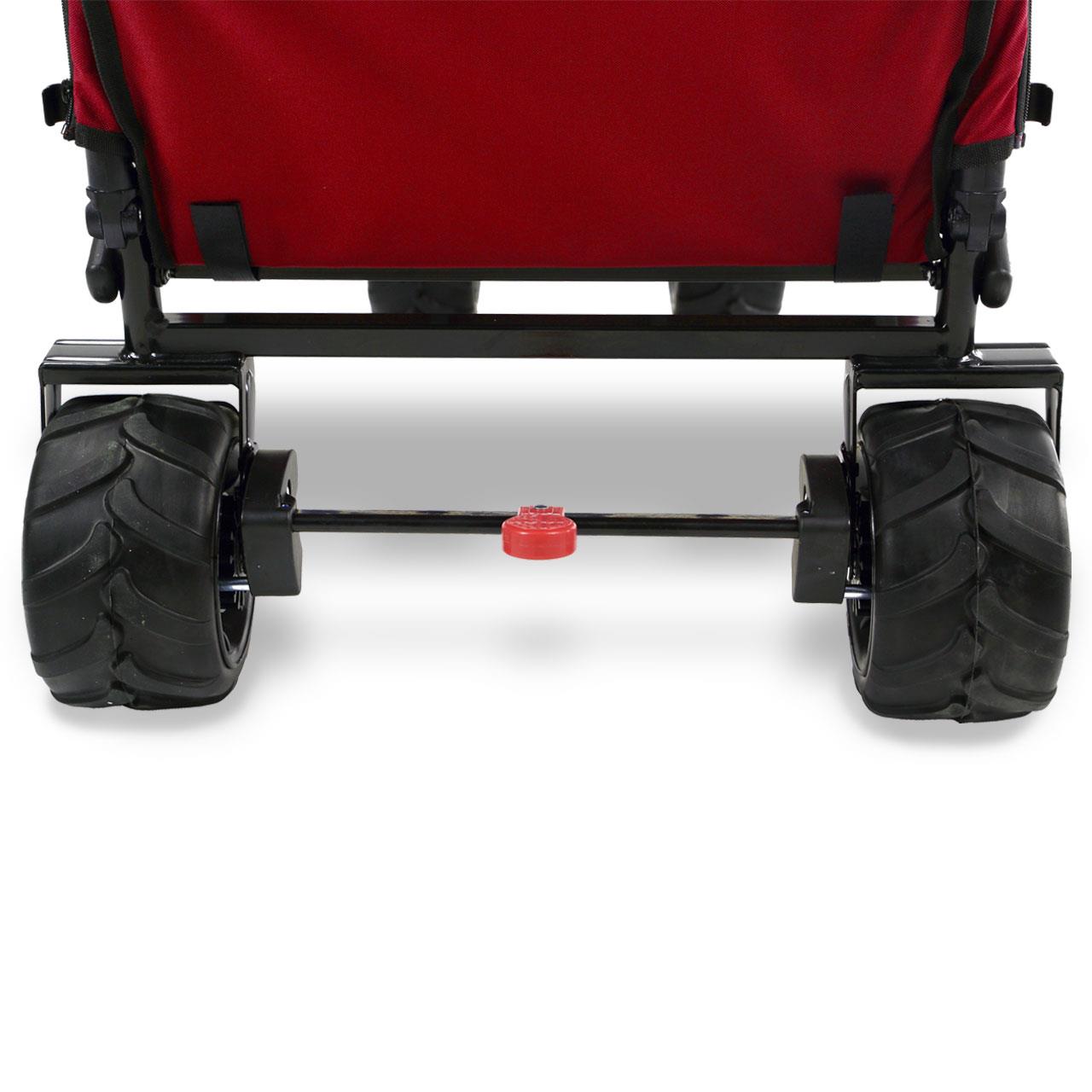 FUXTEC beach handcart FX-CTB800 with UV-protected sun canopy, push handle & interior extension