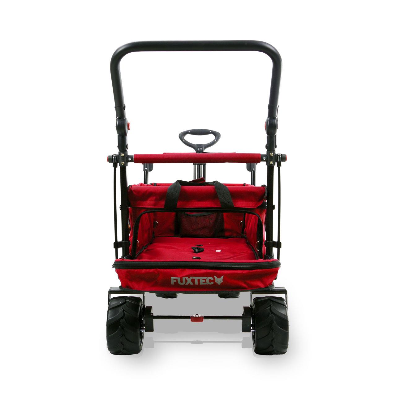 FUXTEC beach handcart FX-CTB800 with UV-protected sun canopy, push handle & interior extension