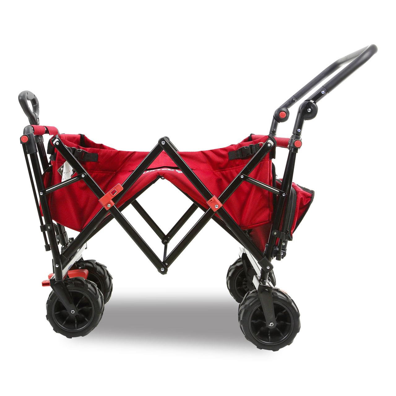 FUXTEC beach handcart FX-CTB800 with UV-protected sun canopy, push handle & interior extension