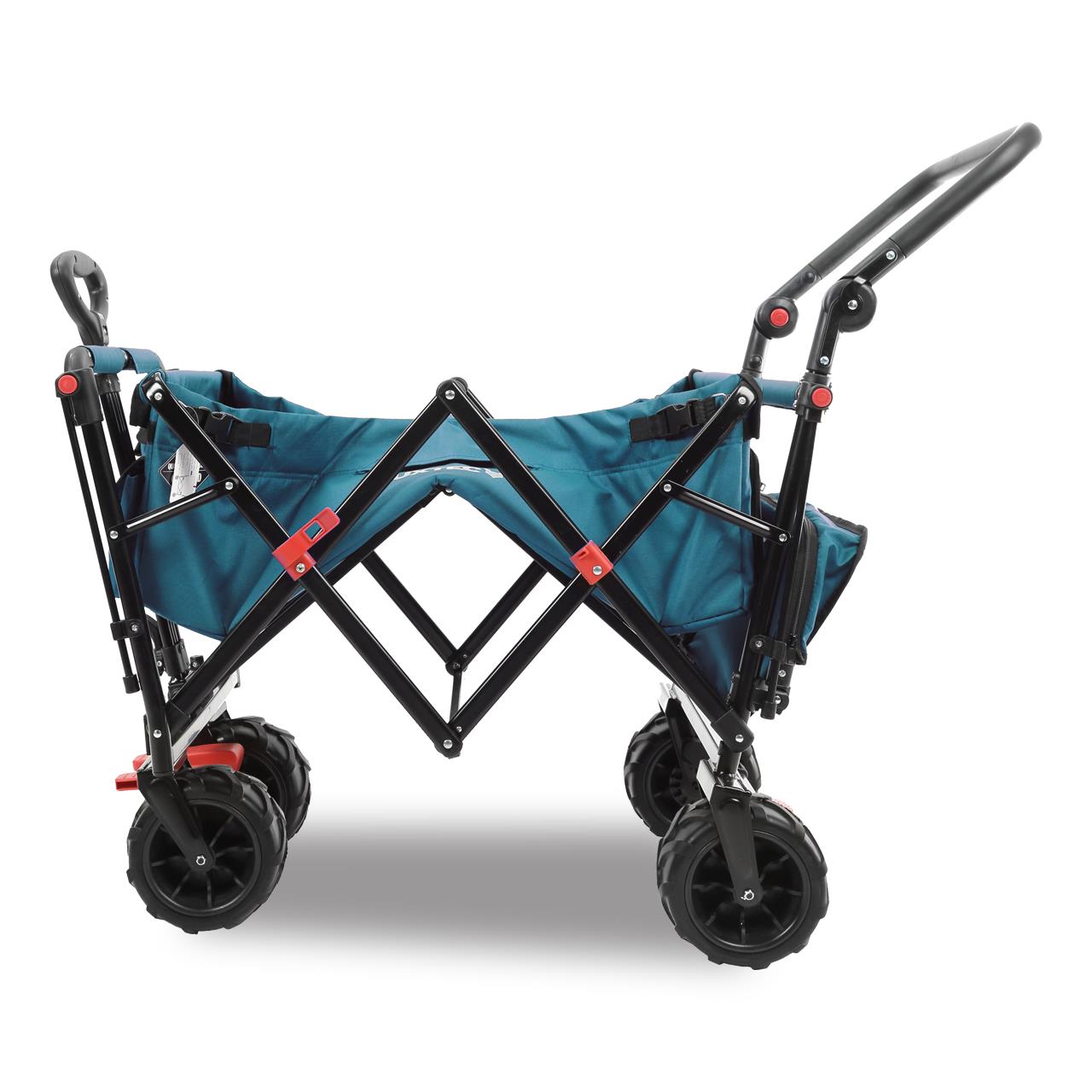FUXTEC beach handcart FX-CTB800 with UV-protected sun canopy, push handle & interior extension