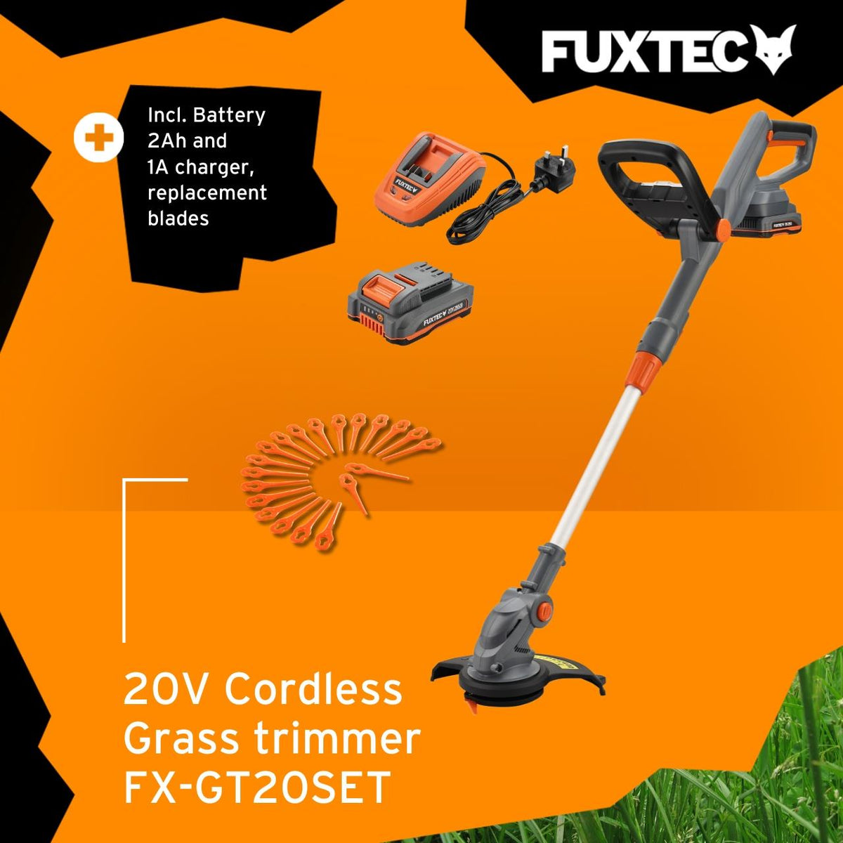 Bild 1 FUXTEC 20V Cordless Grass Trimmer FX-GT20 SET brush cutter
