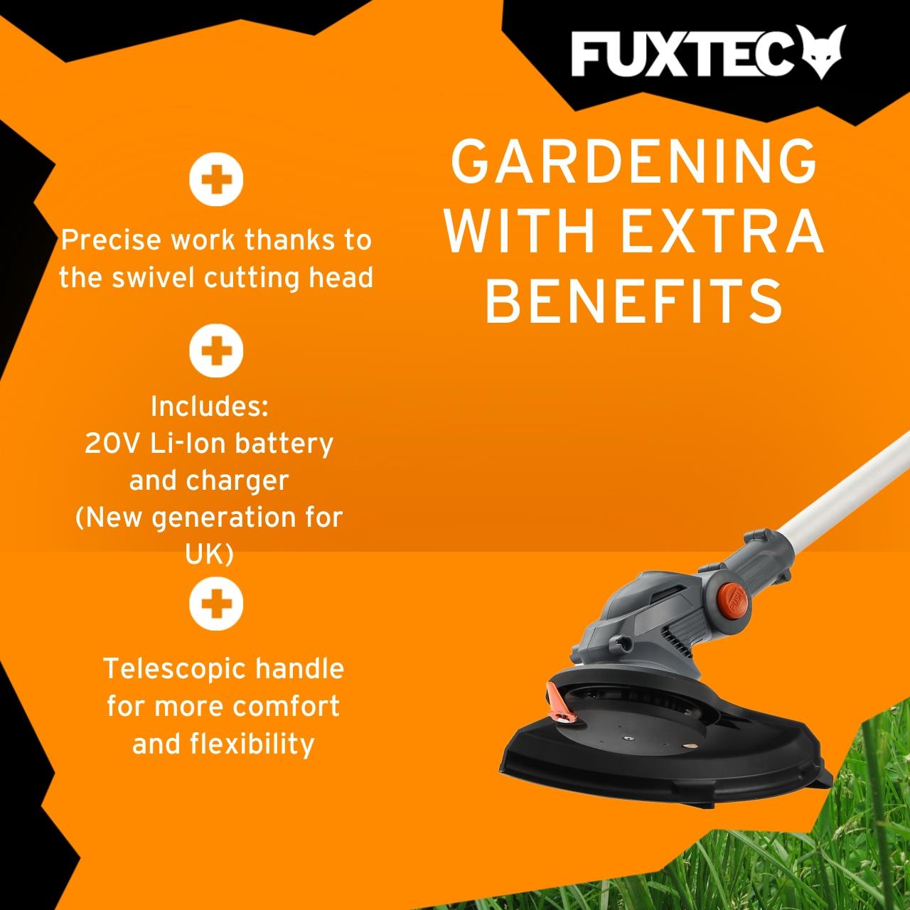 FUXTEC 20V Cordless Grass Trimmer FX-GT20 SET brush cutter