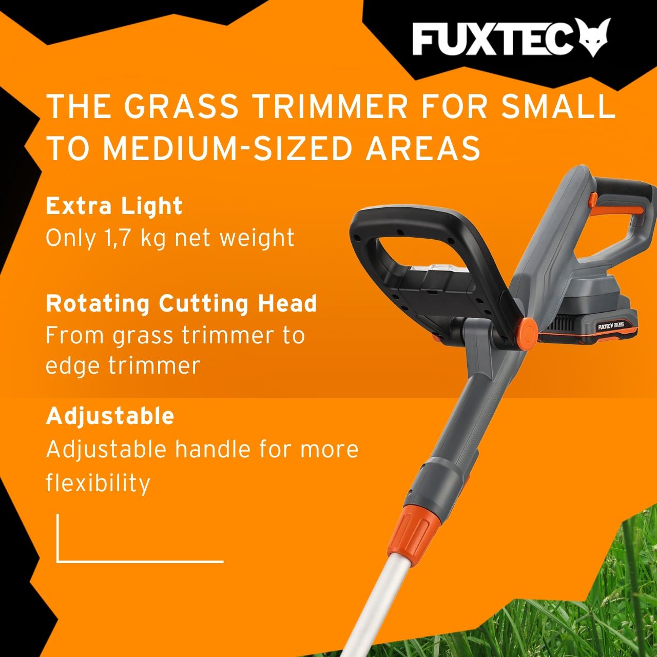 FUXTEC 20V Cordless Grass Trimmer FX-GT20 SET brush cutter