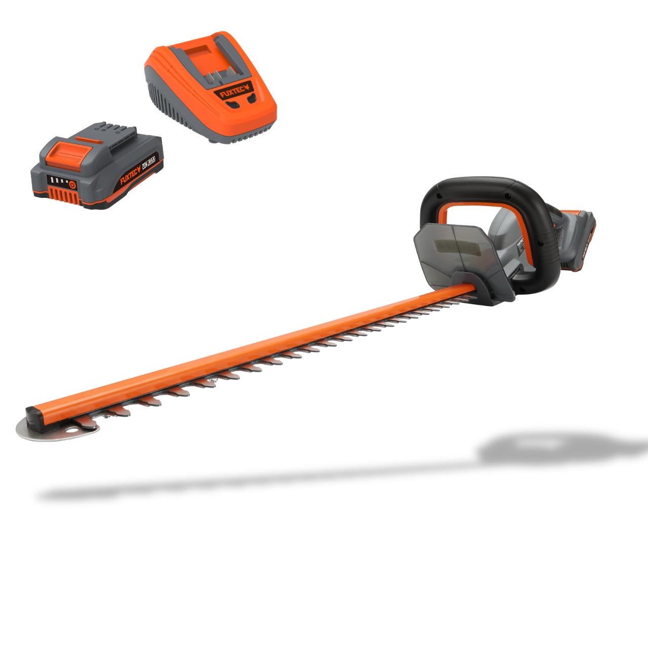 FUXTEC Cordless Hedge Trimmer FX-HT20 SET – 52cm cut Length