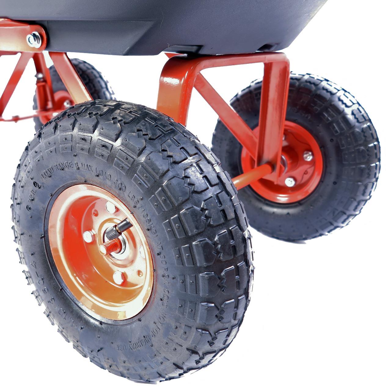 FUXTEC FX-KW2175 Tipping Garden Trolley | 300 Load Capacity
