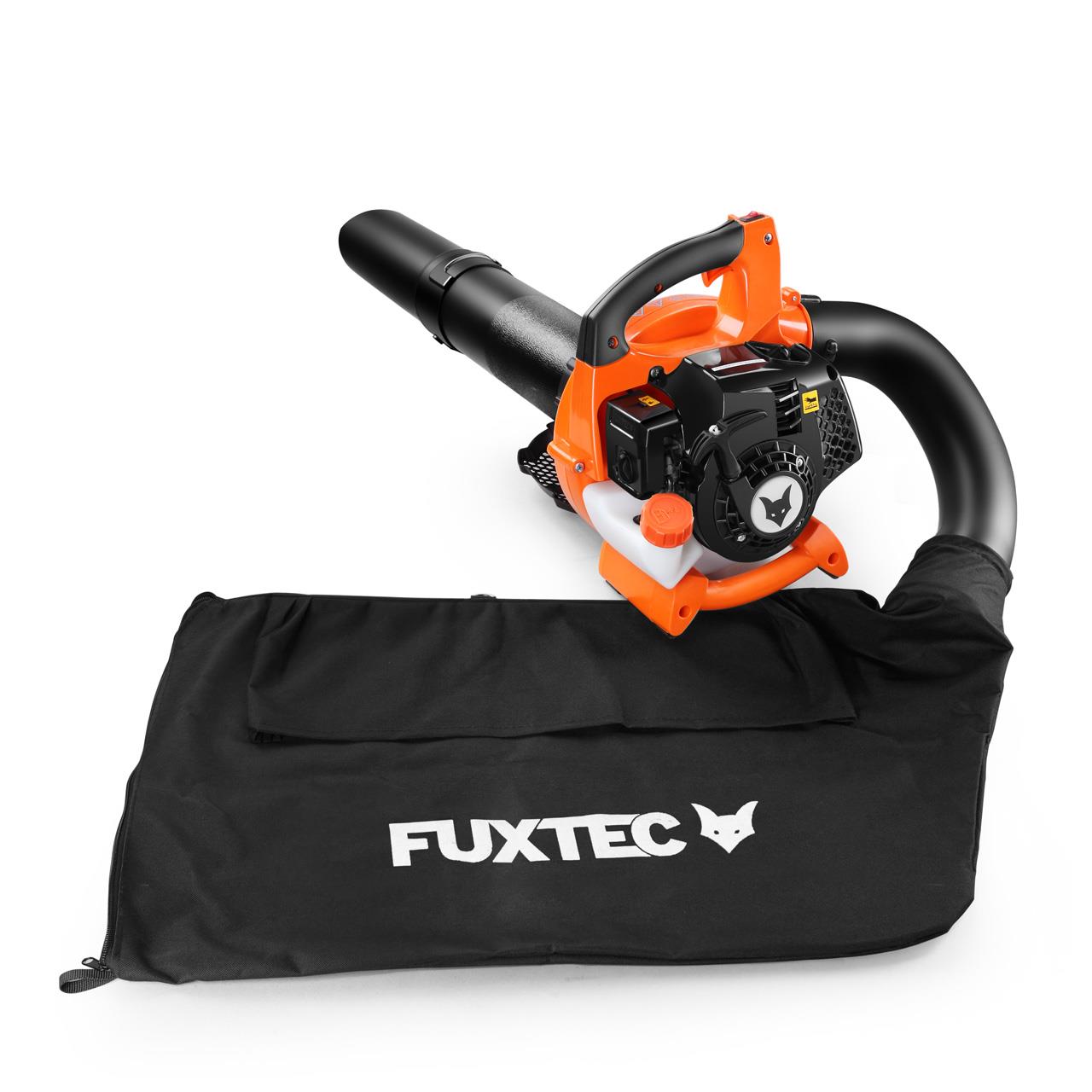 FUXTEC FX-LBS126 Petrol Leaf Blower & Vacuum | Powerful 4-in-1 Leaf Blower, Vacuum & Shredder