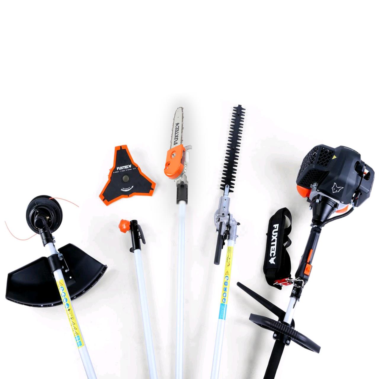 FUXTEC FX-MT252ER Multitool – 5in1 Petrol Brush Cutter with Adjustable Pole Pruner