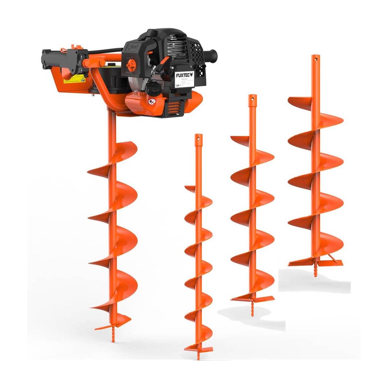 FUXTEC FX-EB152 earth drill incl. 100,150,200mm attachments