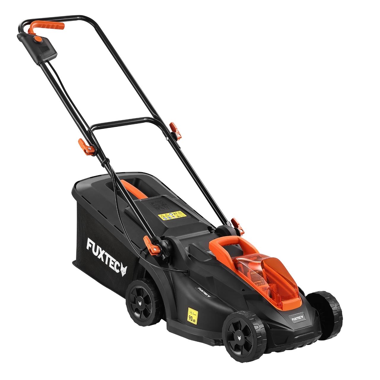 FUXTEC Cordless Lawn Mower FX-LM2030SET-UK – 20V Battery Mower 33cm Cutting Width
