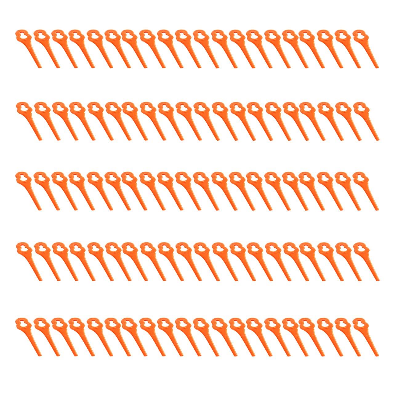 100x plastic replacement blades for 20V cordless lawn trimmer FX-E1RT20