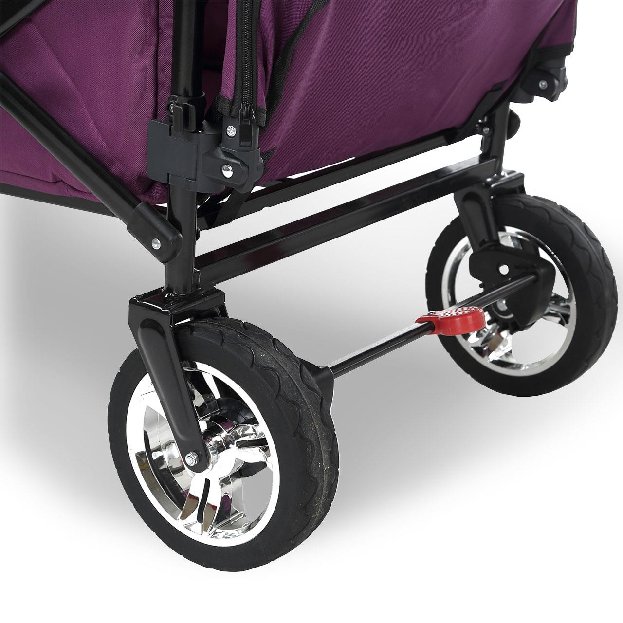 FUXTEC handcart FX-CT800 with UV-protected sun canopy, push handle & interior extension