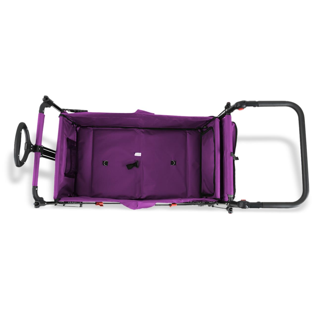 FUXTEC handcart FX-CT800 with UV-protected sun canopy, push handle & interior extension