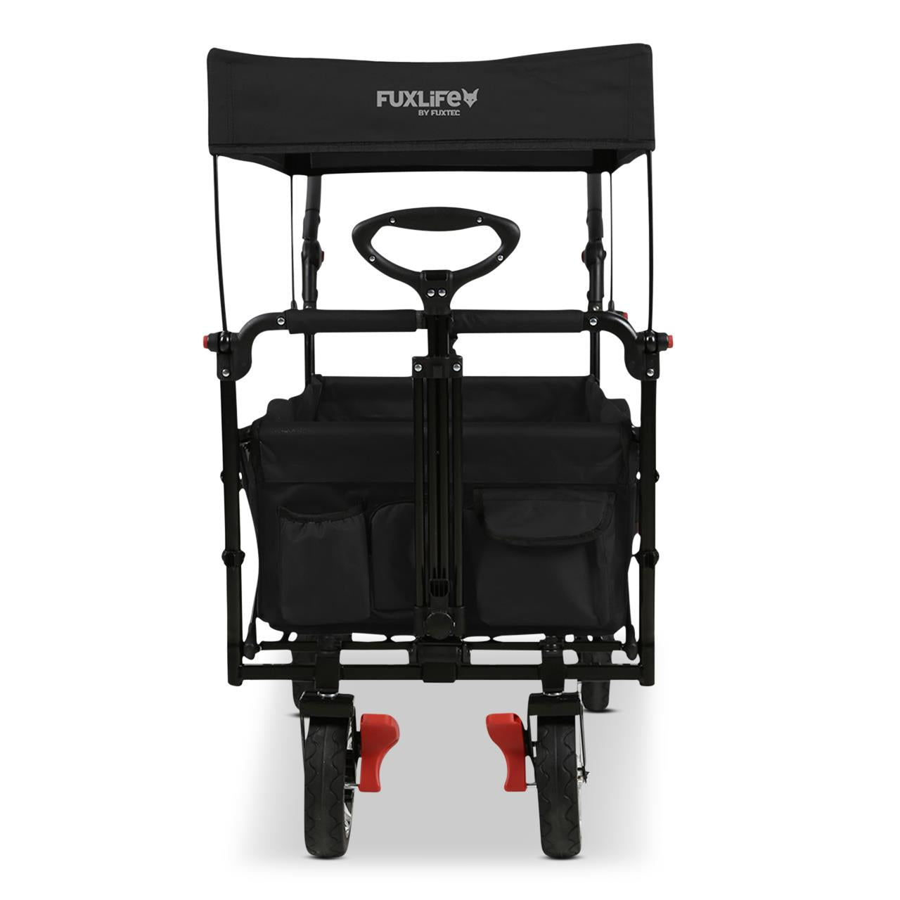 FUXTEC handcart FX-CT800 with UV-protected sun canopy, push handle & interior extension