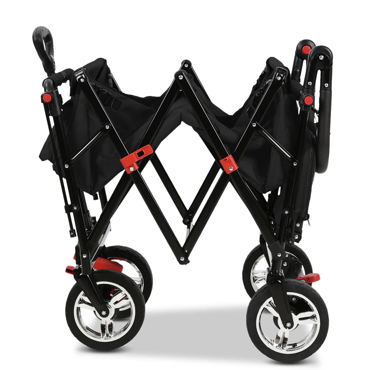 FUXTEC handcart FX-CT800 with UV-protected sun canopy, push handle & interior extension