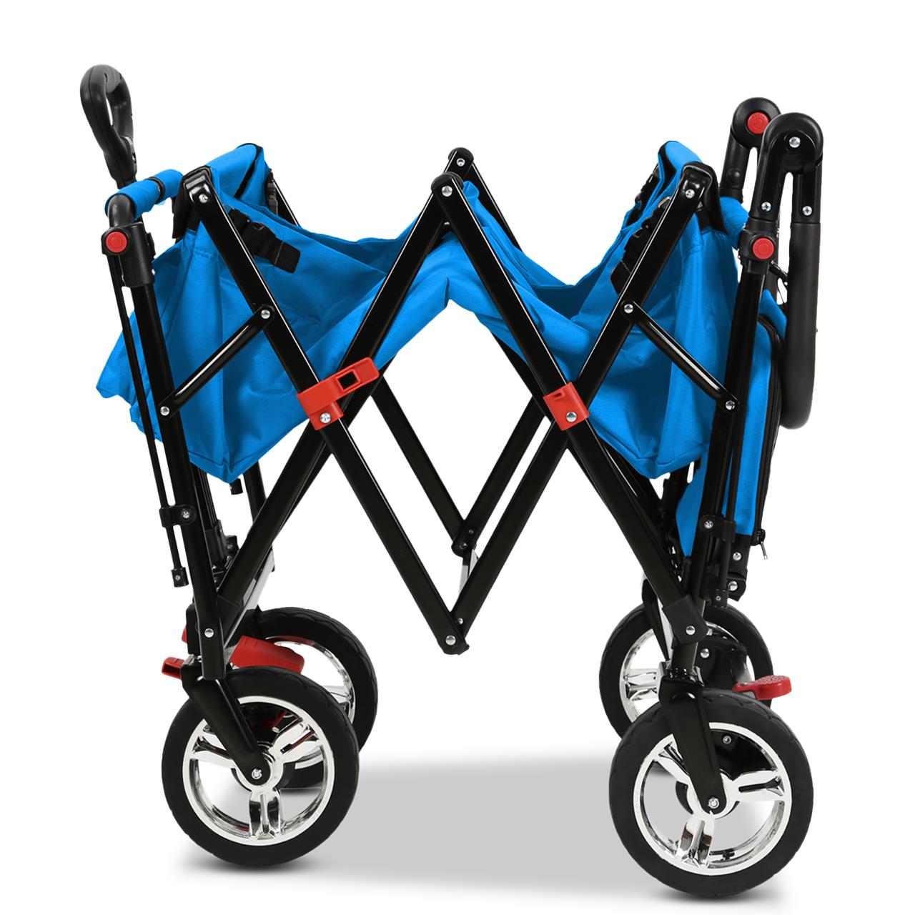 FUXTEC handcart FX-CT800 with UV-protected sun canopy, push handle & interior extension