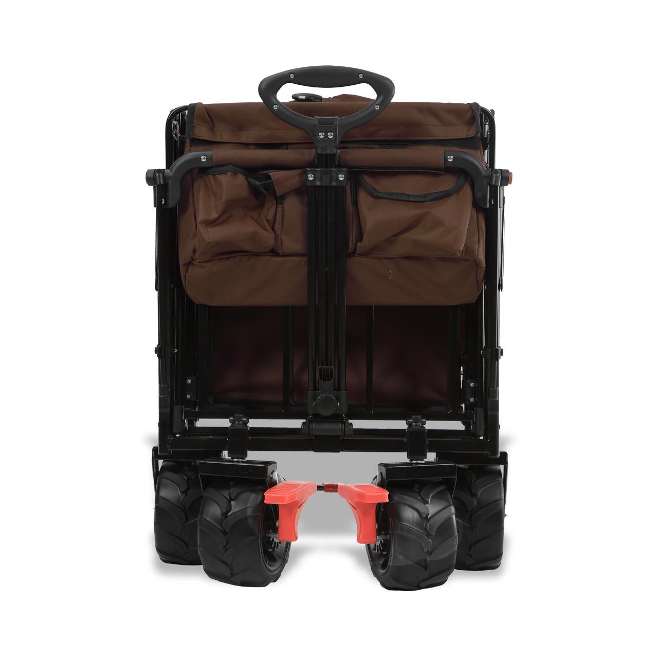 FUXTEC beach handcart FX-CTB800 with UV-protected sun canopy, push handle & interior extension